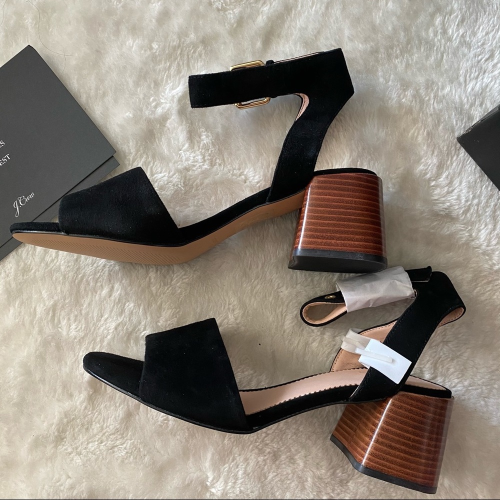 J crew ankle strap suede sandals - Picture 3 of 7